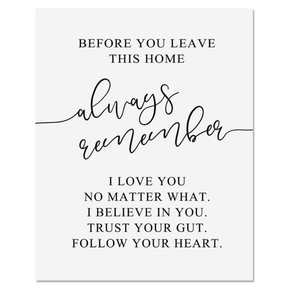 NWT🏷🤍🖤 Unique Reminder Wall Decor - Picture 2 of 6